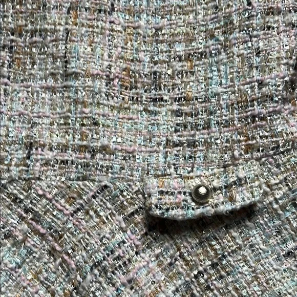 Mayoral Girls' Ivory Tweed Party Dress with Pearl Detail - Picture 2 of 5